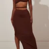 Braids Bare Shoulder Cut Out Maxi Dress>MICAS Fashion