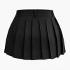 Buckle Layer Pleated Mini Skirt>MICAS Discount