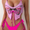 Butterfly Pattern Bikini Set>MICAS Fashion