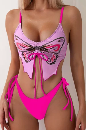 Butterfly Pattern Bikini Set>MICAS Fashion