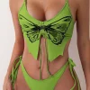 Butterfly Pattern Bikini Set>MICAS Fashion