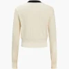 Button Color Block Sweater Long-Sleeve Top>MICAS Sale