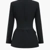 Button Notched Lapel Blazer>MICAS Discount