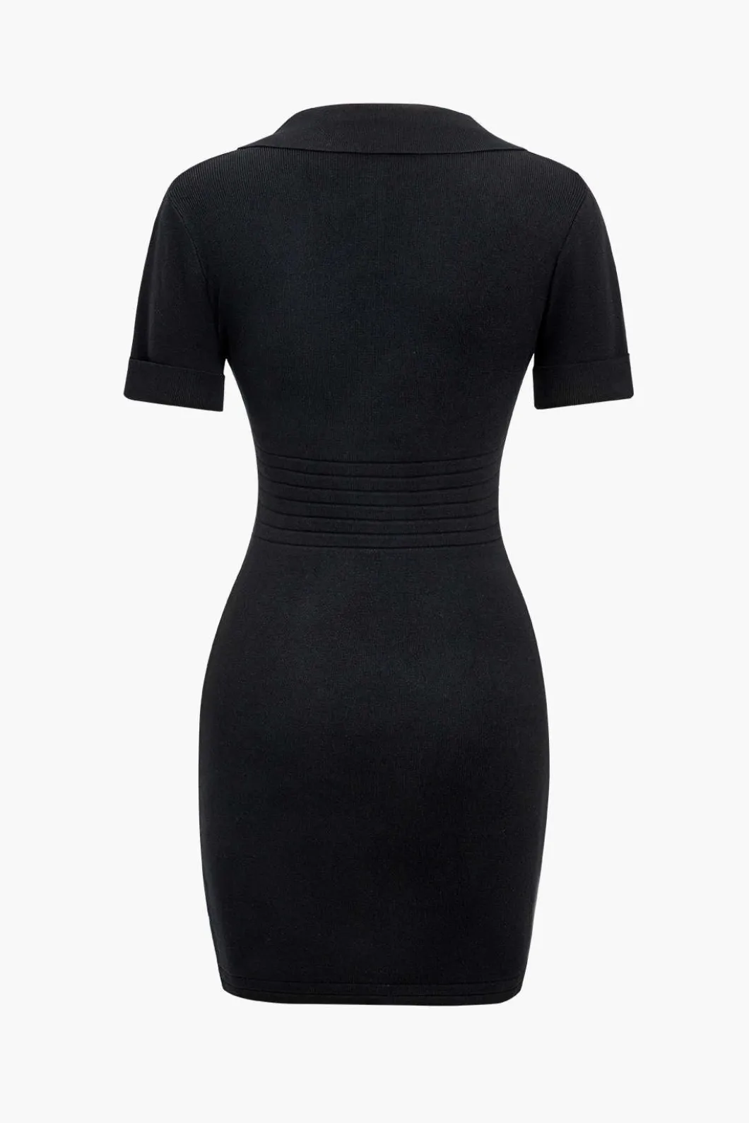 Button Pocket V-Neck Midi Dress>MICAS Best