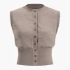 Button Sweater Tank Top>MICAS Clearance