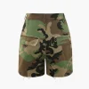 Camo Destroyed Cargo Shorts>MICAS Fashion