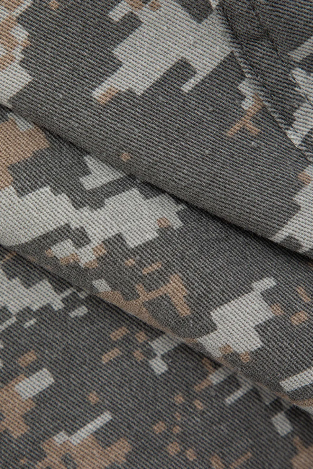 Camo Frayed Patchwork Fringe Mini Skirt>MICAS Fashion