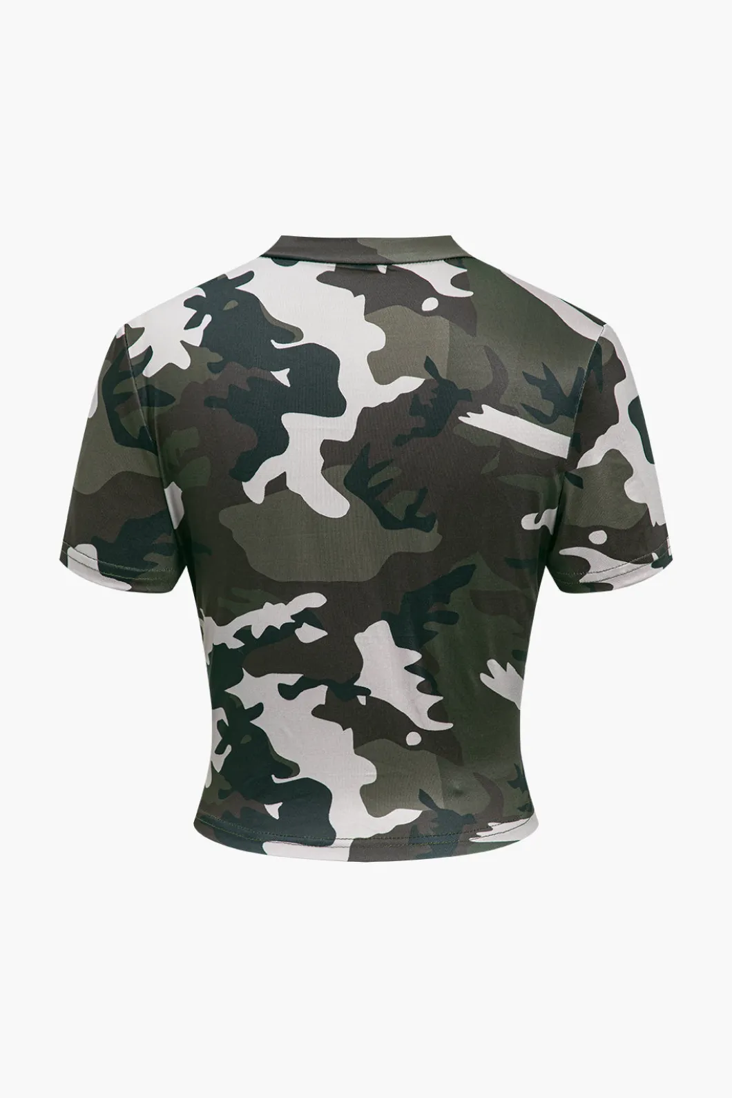 Camo Print Fringe Pocket Top And Trouser Set>MICAS Best