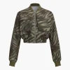 Camo Print Zipper Pocket Jacket>MICAS Discount