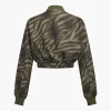 Camo Print Zipper Pocket Jacket>MICAS Discount
