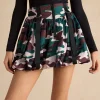 Camo Print Zipper Puff Skirt>MICAS Fashion