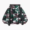 Camo Print Zipper Puff Skirt>MICAS Fashion