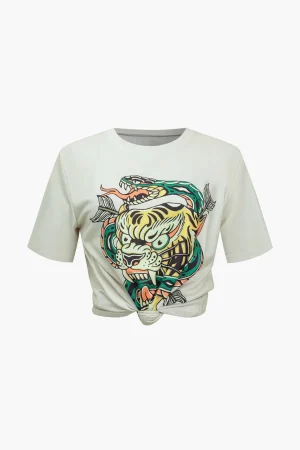 Chinoserie Print T-Shirt>MICAS Clearance