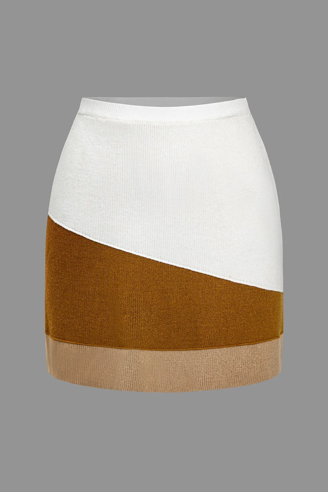 Color Block Knit Mini Skirt>MICAS Sale