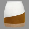 Color Block Knit Mini Skirt>MICAS Sale