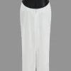 Color Block Pleated Zipper Skirt>MICAS Discount