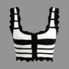 Color Block Stripe Knit Cami Top And Skirt Set>MICAS Clearance