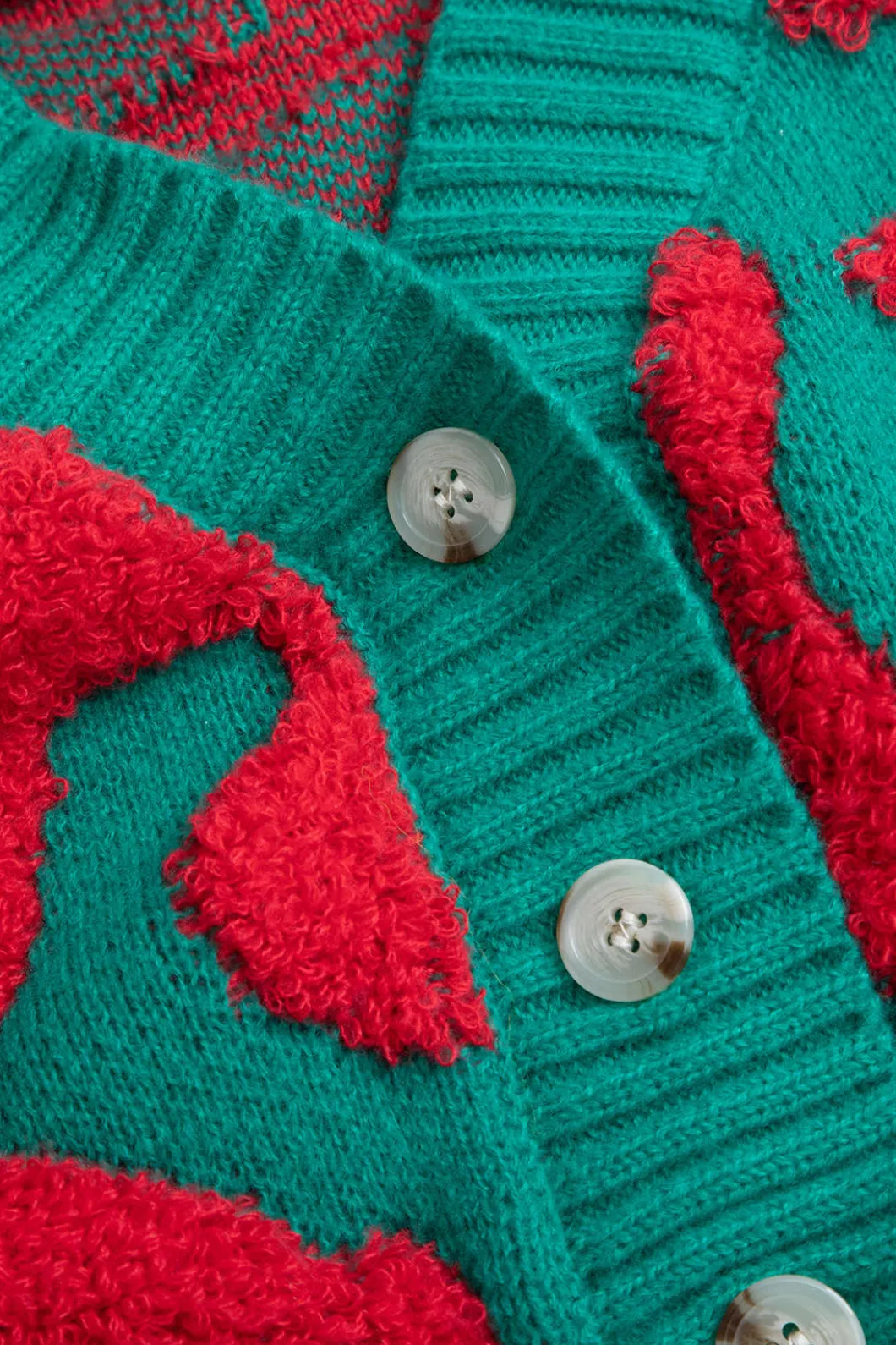 Colorblock V-neck Knit Button Up Cardigan>MICAS Sale