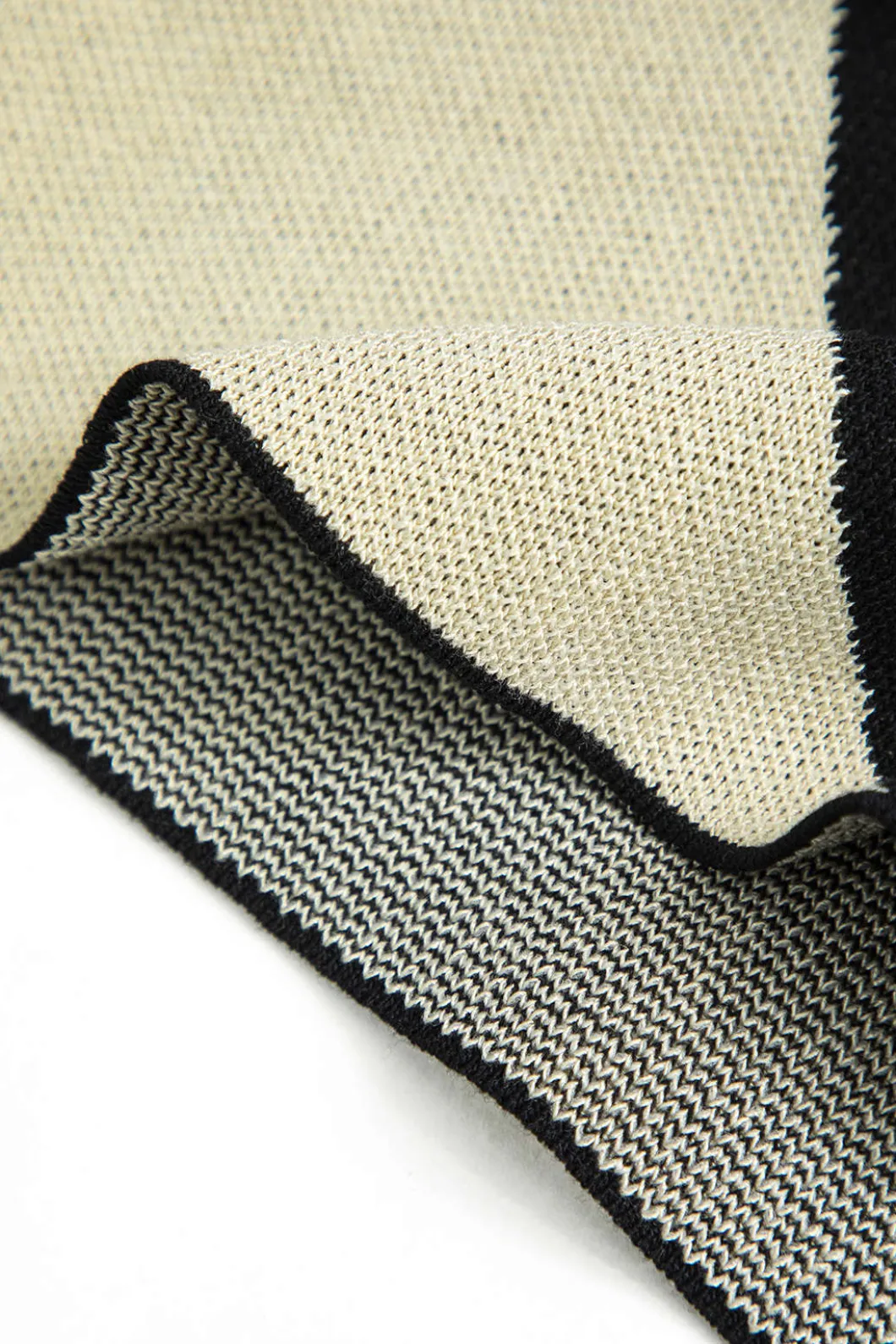 Contrast Abstract Print Fringe Sweater Trousers>MICAS Best