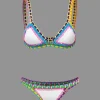 Contrast Crochet Trim Bikini Set>MICAS New