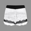 Contrast Crochet V-Neck Knit Shorts Set>MICAS New