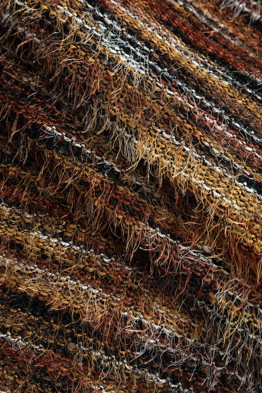 Contrast Faux Fur Sweater Long-Sleeve Top>MICAS Sale