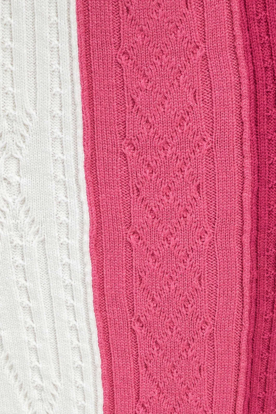 Contrast Fringe Hem Knit Midi Skirt>MICAS Sale