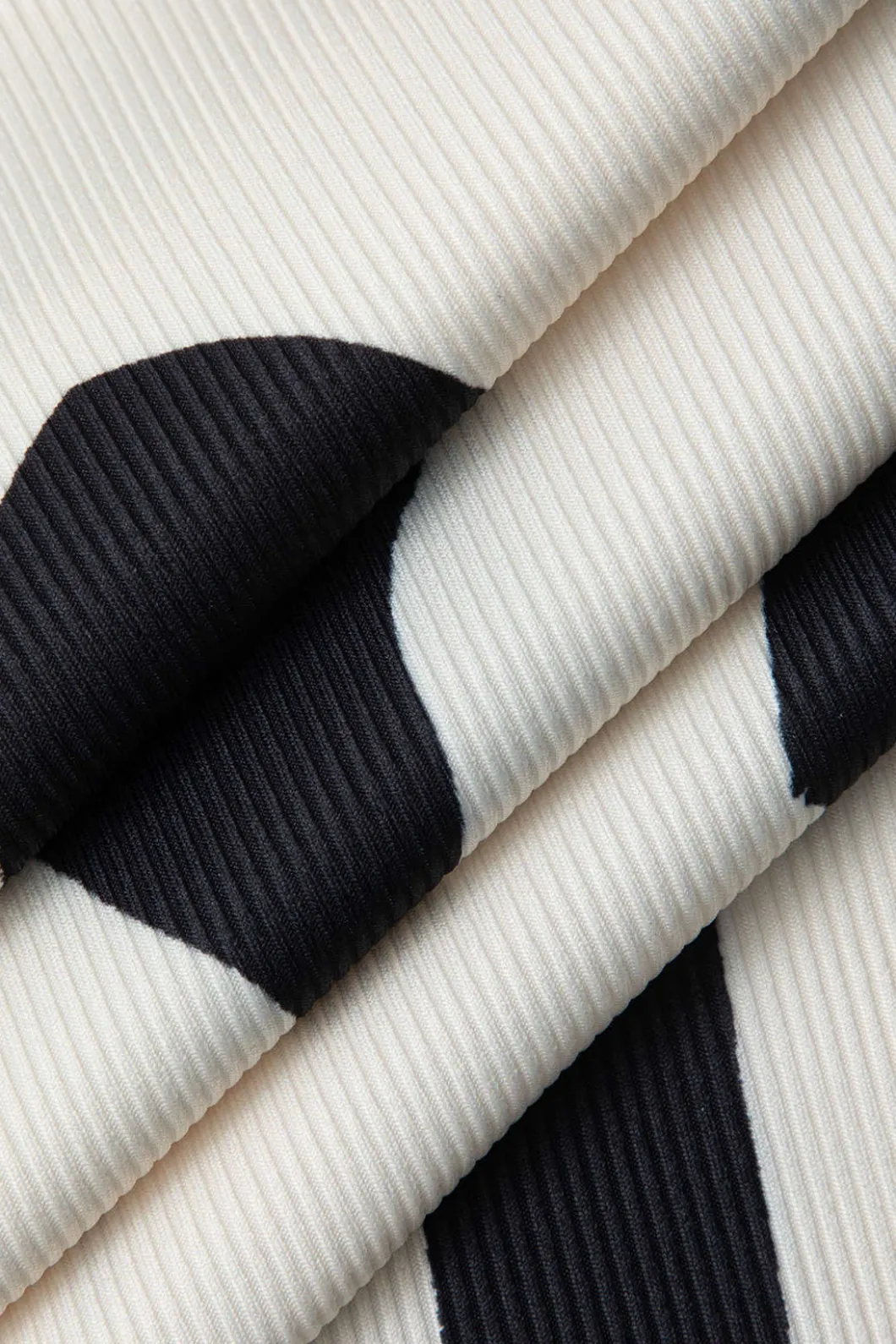 Contrast High Waist Midi Skirt>MICAS Online