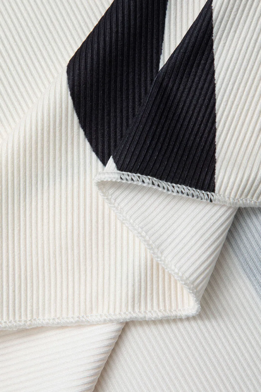 Contrast High Waist Midi Skirt>MICAS Online