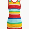 Contrast Hollow Out Tank Mini Dress>MICAS Discount