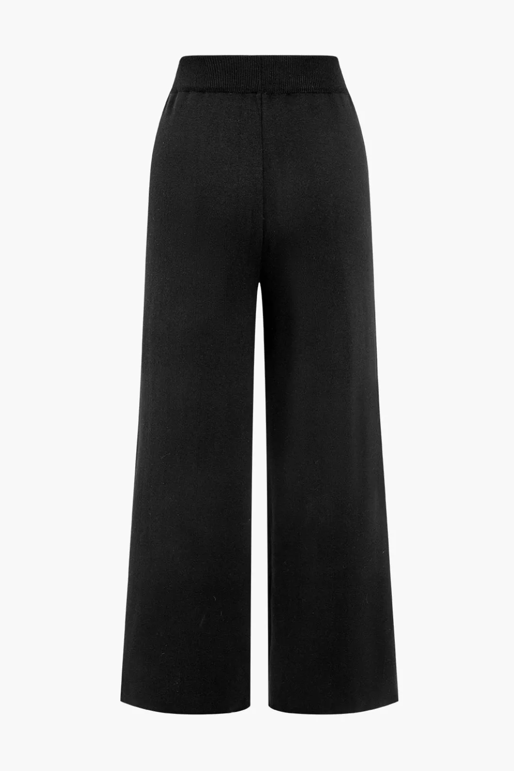 Contrast Knit Button Ruffle Top And Pants Set>MICAS Online