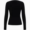 Contrast Knit Long-Sleeve Top>MICAS Hot