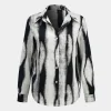 Contrast Print Long-Sleeve Shirt>MICAS Discount