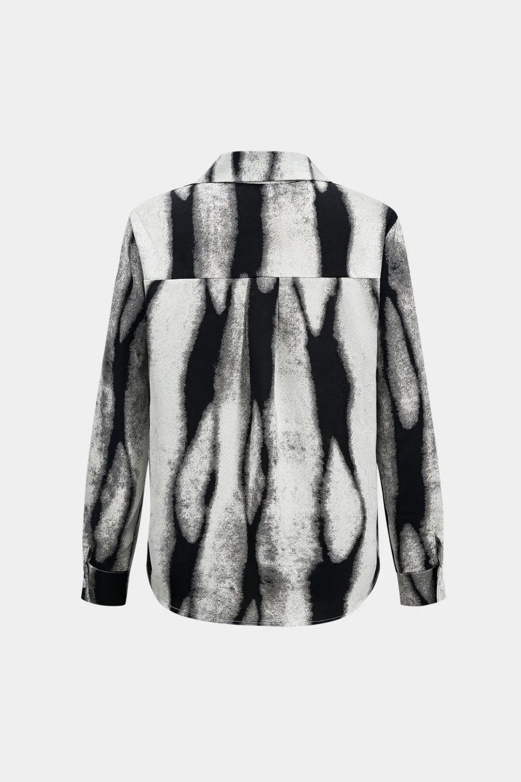 Contrast Print Long-Sleeve Shirt>MICAS Discount