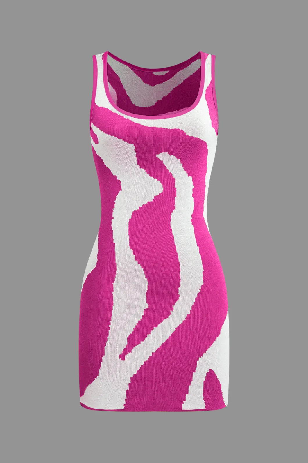 Contrast Sleeveless Knit Mini Dress>MICAS Sale