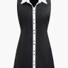Contrast Sleeveless Mini Dress>MICAS Hot