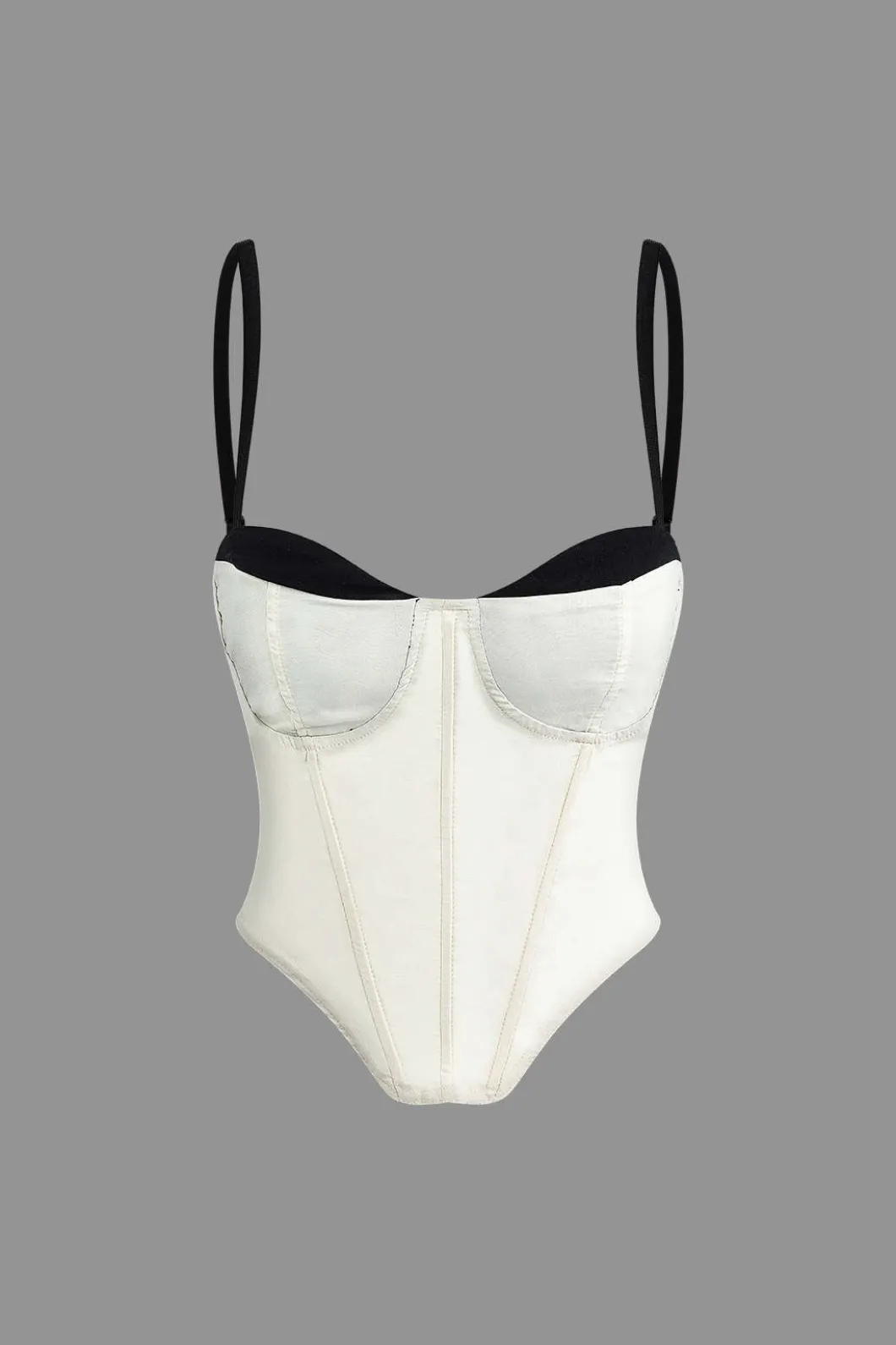 Contrast Strap Corset Cami Top>MICAS Sale