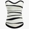 Contrast Sweater Tube Top>MICAS Online
