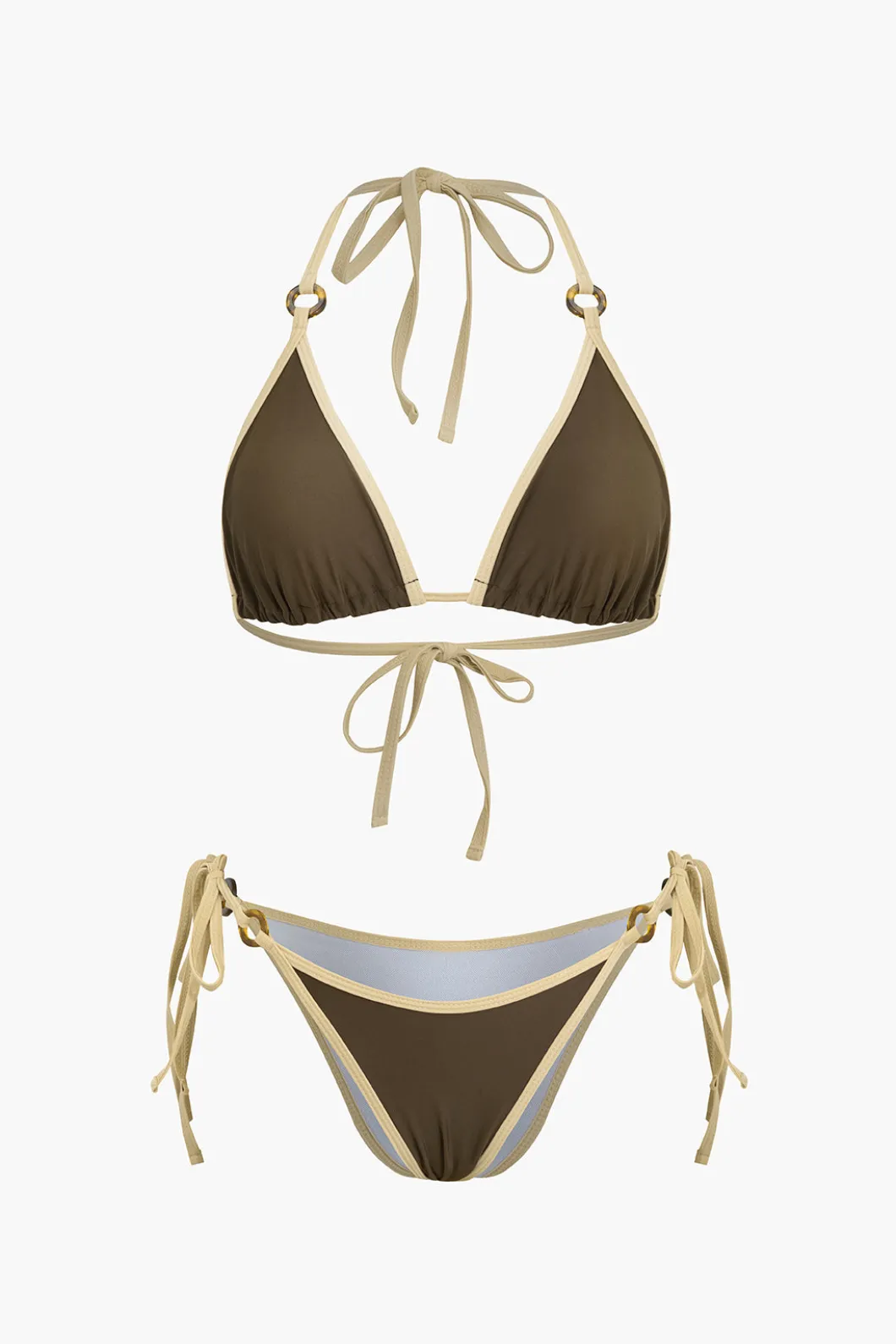 Contrast Tie-Up Bikini Set>MICAS Best