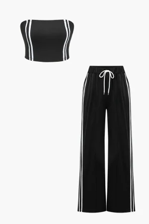 Contrast Tie-Up Trouser Sets>MICAS Hot