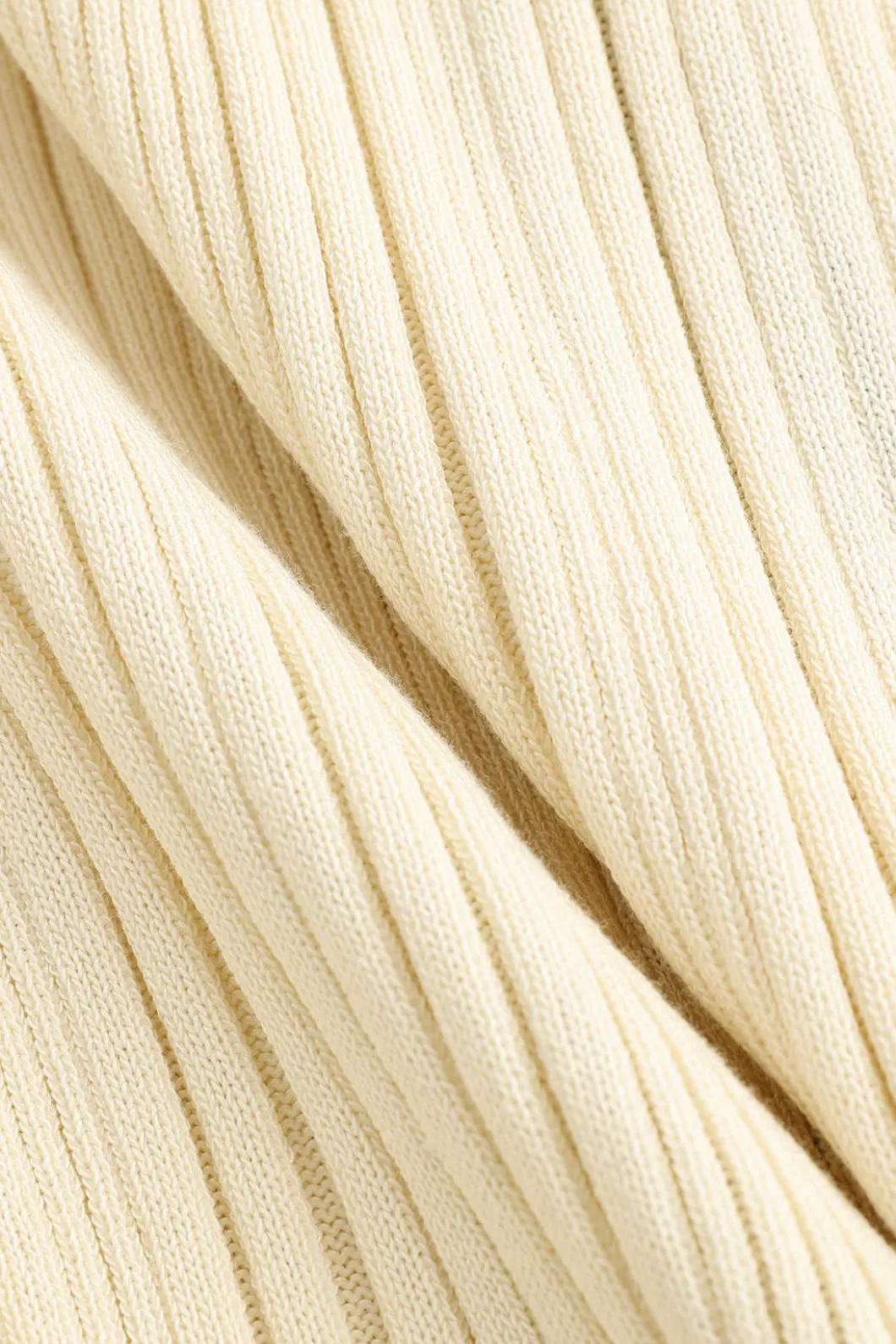 Contrast Trim Button Down Knitted Dress>MICAS Hot