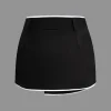 Contrast Trim Wrap Skort>MICAS Clearance