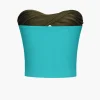 Contrast Twisted Front Tube Top>MICAS Clearance