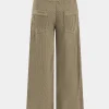 Corduroy Tie Front Wide Leg Trousers>MICAS Online