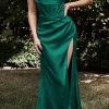 Corset Cowl Neck High Slit Maxi Dress>MICAS Clearance