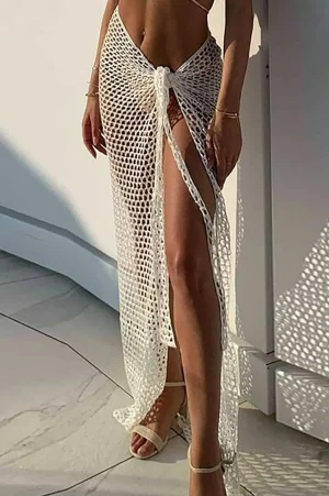 Crochet Knot Side Split Cover Up>MICAS Best