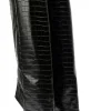 Crocodile Faux Leather Stiletto Pointed Toe Knee High Boots>MICAS Hot