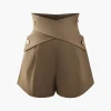 Cross Waist Tailored Shorts>MICAS New