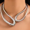 Cut Out Asymmetrical Necklace>MICAS Fashion
