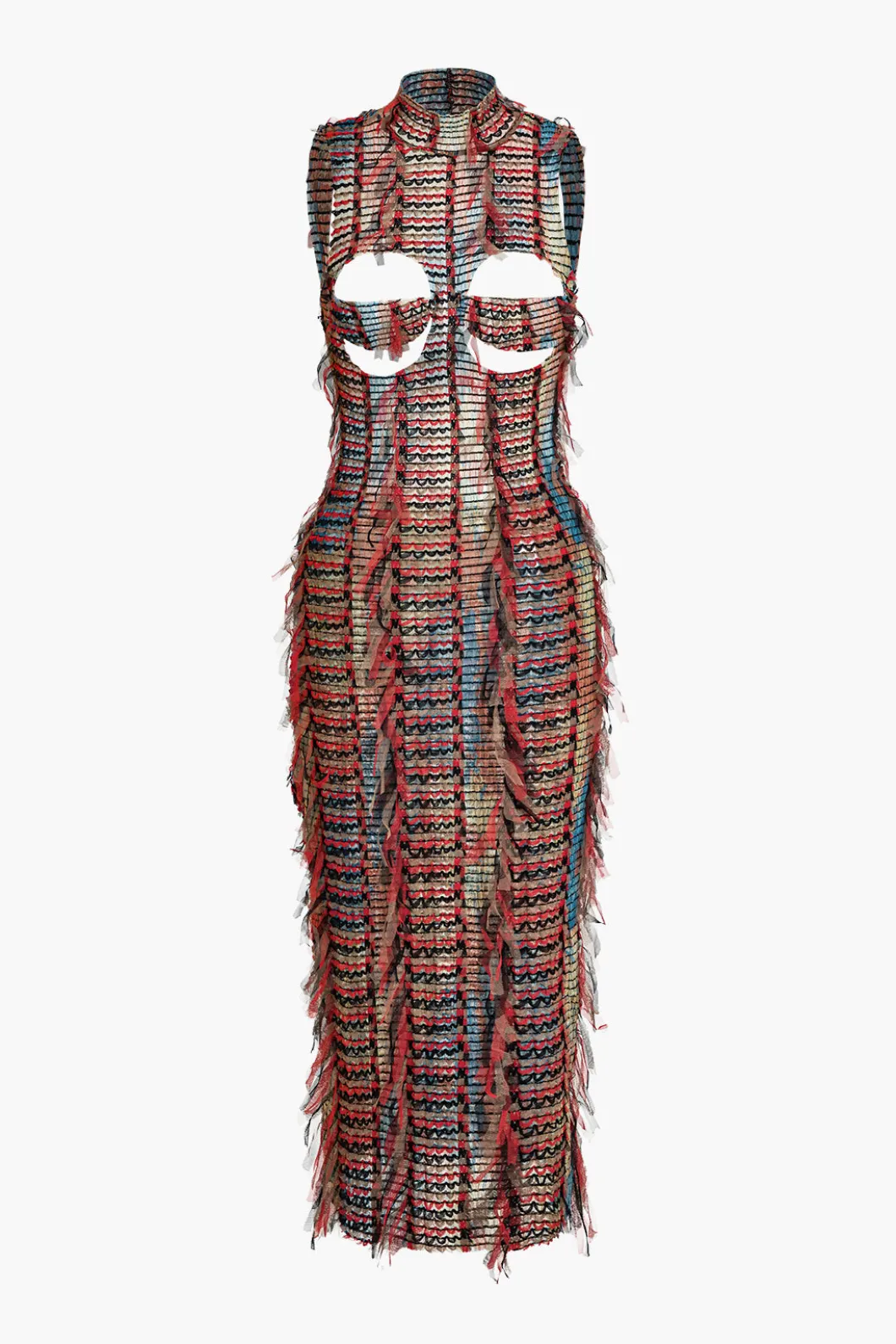 Cut Out Backless Ripped Midi Dress>MICAS Outlet